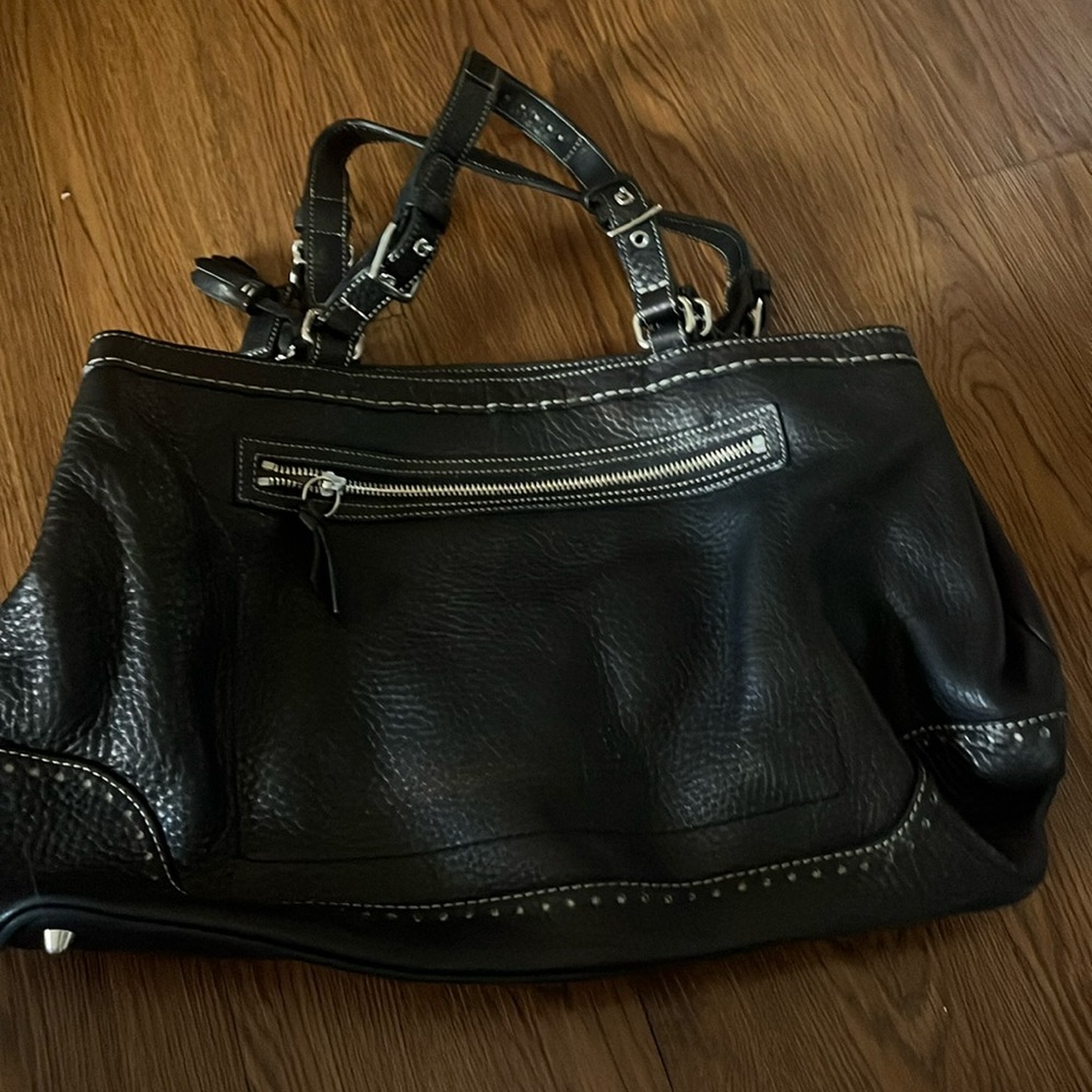 Authentic genuine leather Coach handbag